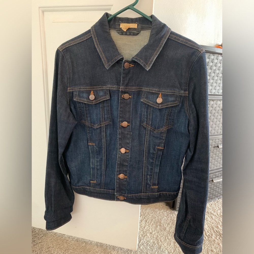 Eileen Fisher Indigo Crop Jean Jacket